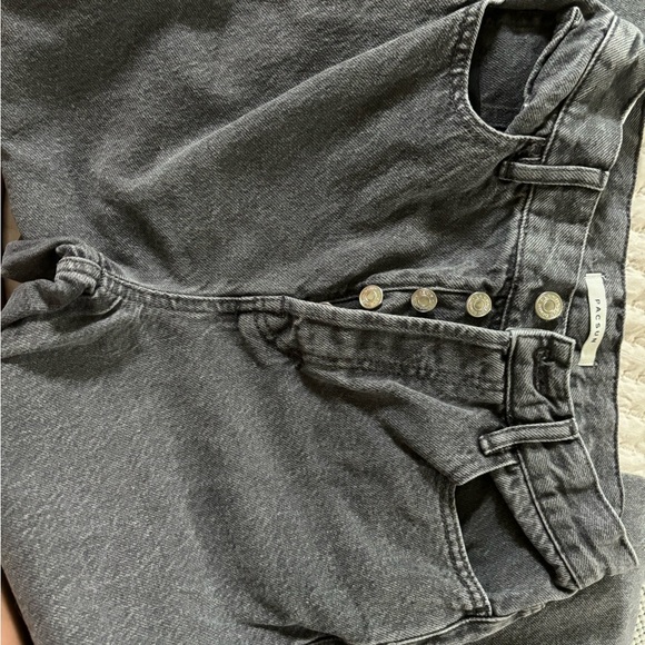 Pac sun high rise straight gray Jean - Picture 3 of 3